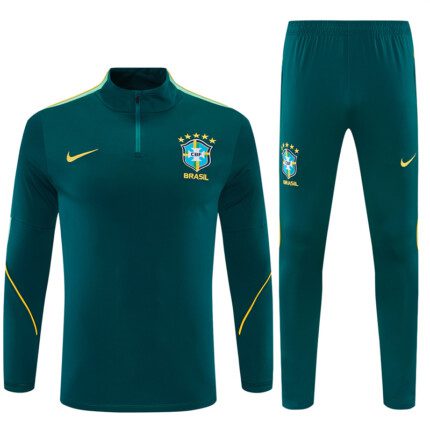 Conjunto Brasil 2026/27 Blusão e Calça de Treino Jordan - Verde