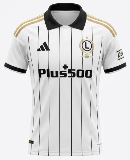 Camisa Legia Varsóvia 2026/27 - Torcedor Masculina - Branca Preta