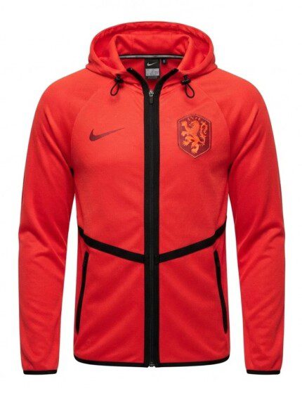 Jaqueta Holanda 2026/27 Cortavento - Masculina - Vermelha - Laranja