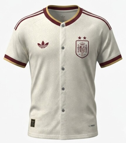 Camisa Espanha 2026/27 US Pack - Torcedor Masculina - Branca - Vermelha