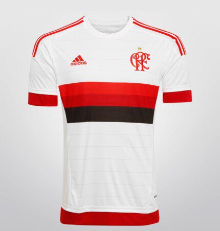 Camisa Flamengo 2015/16 - Retrô Masculina - Branca