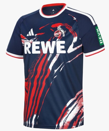 Camisa FC Köln (Colônia) 2026/27 - Torcedor Masculina - Branca - Azul - Vermelha