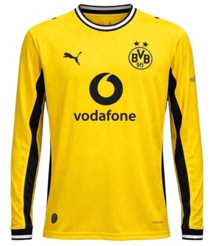 Camisa Borussia Dortmund 2026/27 - Manga Longa - Torcedor Masculina - Amarela