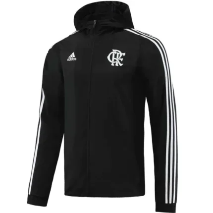 Jaqueta Flamengo Corta Vento Capuz 2023/24 - Preto
