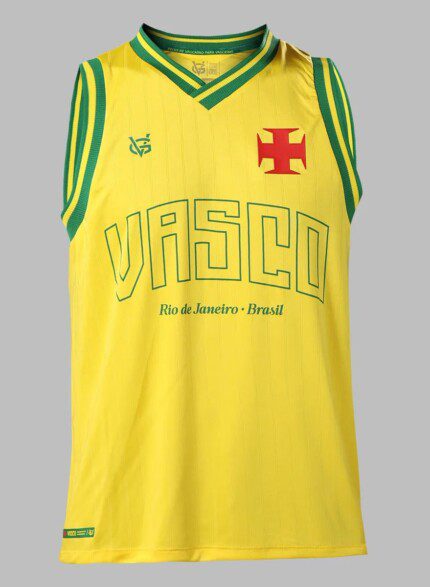 Regata Vasco da Gama 2026/27 Canário da Colina VG - Torcedor Masculina - Amarela - Verde