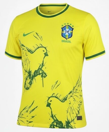 Camisa Brasil 2024/25 Conceitual - Torcedor Masculina - Amarela - Verde