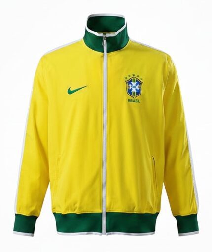 Jaqueta Brasil 2010/11 N98 - Corta Vento - Retrô Masculina - Amarela
