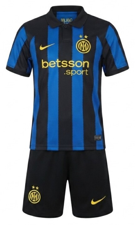 Kit Infantil Inter de Milão 2026/27 - Preto - Azul